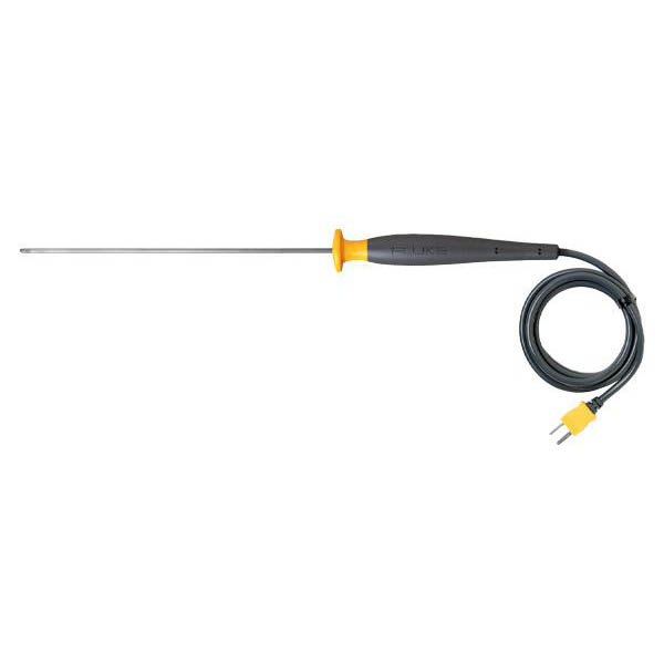 FLUKE 80PK-22 Supergrip Immersion Probe, Type-K Thermocouple for use in Liquids and Gels,Probe Length: 21.6cm Measurement Range: -40°C to 10