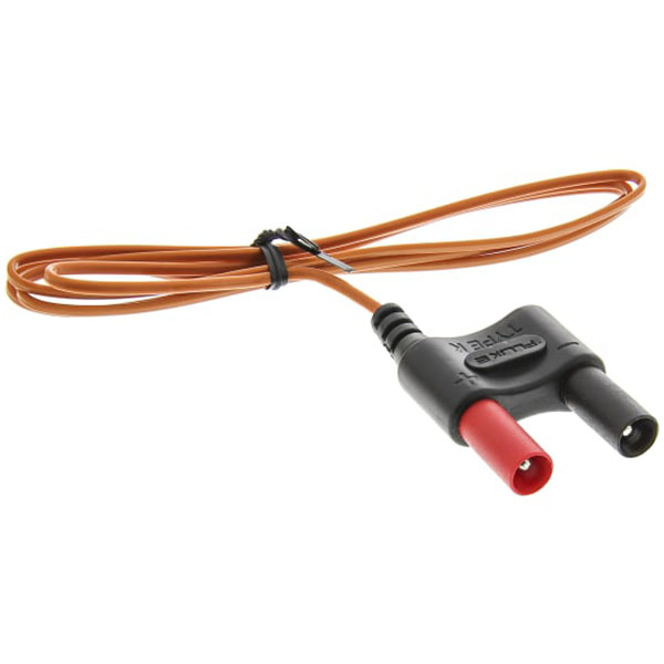 FLUKE 80BK-A Integrated Digital Multimeter Probe, Type-K Thermocouple with Standard Banana Jack, Measurement Range: -40°C to 260°C