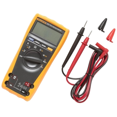 FLUKE 177 True-RMS Digital Multimeter, AC/DC Voltage 1000V, DC Millivolts 600mV, AC/DC Current 10A, Backlight Display