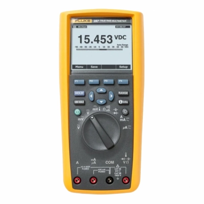 FLUKE 287 True-RMS Electronics Logging Multimeter with Trend Capture, Logging and Graphing Capabilities, AC/DC Voltage 1000V,AC/DC Current 1