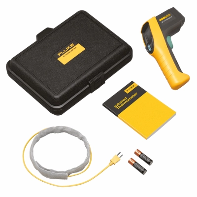FLUKE 561 Infrared Thermometer with K-Type Thermocouple Capability, Temperature Range -40°C to 550°C, Distance to Spot Size 12:1, Backlit Di