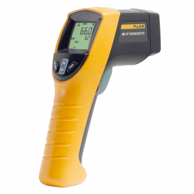 FLUKE 561 Infrared Thermometer with K-Type Thermocouple Capability, Temperature Range -40°C to 550°C, Distance to Spot Size 12:1, Backlit Di