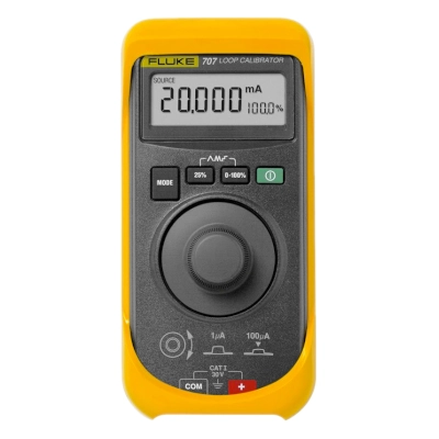 FLUKE 707 Loop Calibrator with Quick Click Knob, 24V Loop Supply with mA Measure, Including 250Ω HART Resistors, 0.015% Accuracy and 0.001mA
