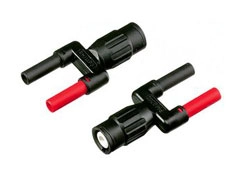 FLUKE PM9082/001 Dual Banana Jack Female to Male BNC Adapter 4mm Banana Contact Adapter, for Fluke 190 and 90 Series Scopemeter