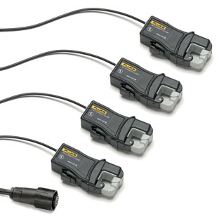 FLUKE I1A/10A-CLAMP-PQ4 Mini Current Clamp Sets for Power Quality Loggers 3-Phase+N,Current Range 0.025A to 10A Frequency Range 40Hz to 5KHz