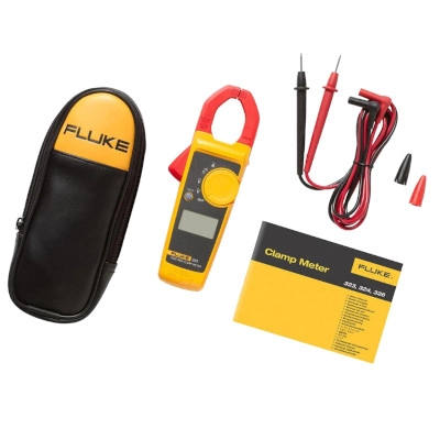 FLUKE 323 True RMS Clamp Meter, AC Current 400A, AC/DC Voltage 600V, Max Wire Diameter 30mm