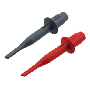 FLUKE HC120 Hook Clips,Set of 2 Red and Gray ,600Vrms Max. Wire Size 2.5mm.Max,for use with STL 120,VPS40 and TL75 Test Leads,Accepts wires 