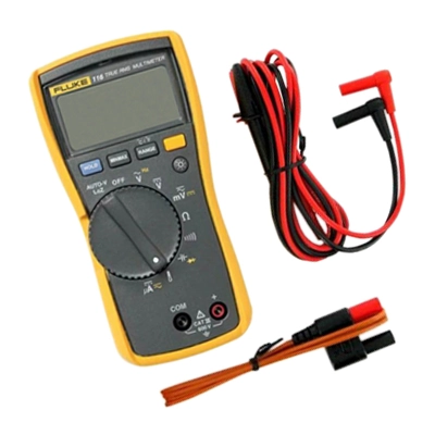 FLUKE 116/APAC True-RMS Multimeter for HVAC Professionals, Built-In Thermometer and Microamps Function, AC/DC Voltage 600V, AC/DC uAmps 600u