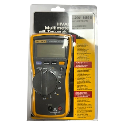 FLUKE 116/APAC True-RMS Multimeter for HVAC Professionals, Built-In Thermometer and Microamps Function, AC/DC Voltage 600V, AC/DC uAmps 600u