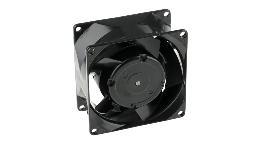 ebm-papst 8000 N Series Axial Fan, 230 V ac, AC Operation, 37m³/h, 12.5W, 54mA Max, 80 x 80 x 38mm – Model: 8850N
