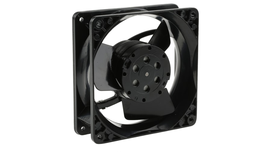 ebm-papst 4000 N Series Axial Fan, 230 V ac, AC Operation, 100m³/h, 10W, 43mA Max, IP20, 119 x 119 x 38mm – Model: 4850N
