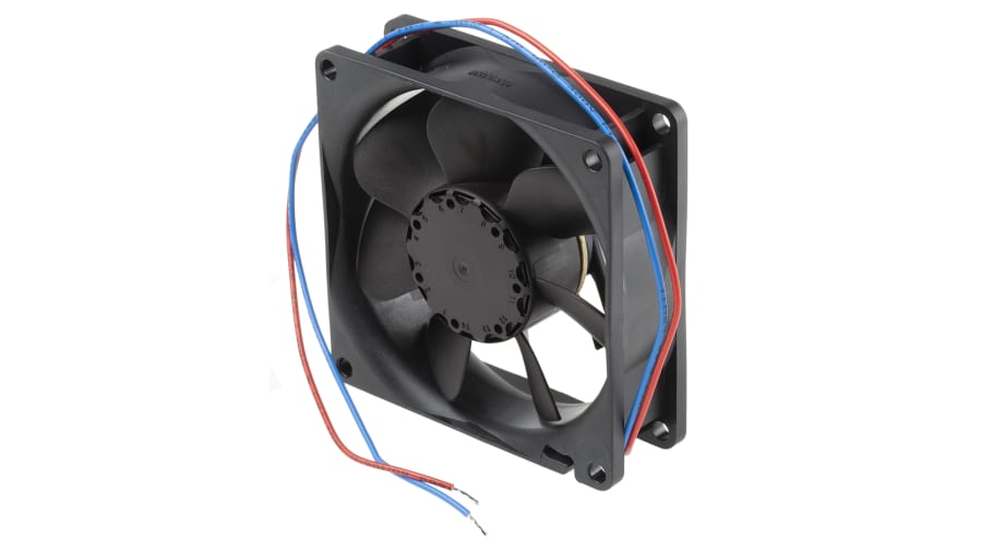 ebm-papst 8400 N Series Axial Fan, 12 V dc, DC Operation, 69m³/h, 2W, 170mA Max, 80 x 80 x 25mm – Model: 8412N