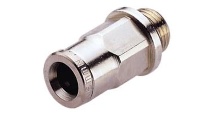 IMI Norgren, G 3/8 Male to Push In 12 mm, Threaded-to-Tube Connection Style