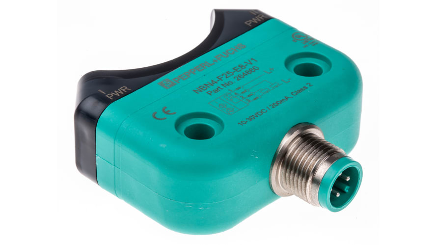 NBN4-F25-E8-V1, Pepperl + Fuchs Inductive Block-Style Proximity Sensor, 4 mm Detection, PNP Output, 10 → 30 V dc, IP67 – Model: NBN4-F25-E8-