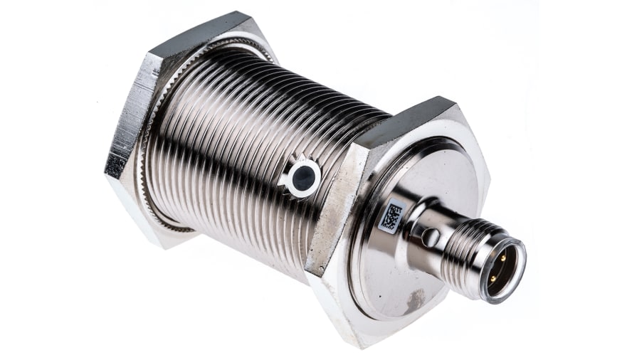 NBB15-30GM50-E2-V1, Pepperl + Fuchs Inductive Barrel-Style Proximity Sensor, M30 x 1.5, 15 mm Detection, PNP Output, 5 → 36 V dc, – Model: N