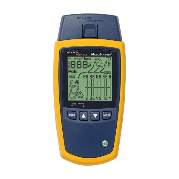 FLUKE MS2-100 MicroScanner2 Cable Verifier Video,Data and Voice Wiring Tester