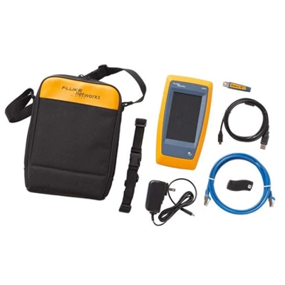 FLUKE NETWORKS FLUKE LIQ-100 LinkIQ Cable+Network Tester, Test Port RJ45, Cabling Bandwidth Up to 10GBASE-T, Diagnostic Protocols LLDP/CDP/F