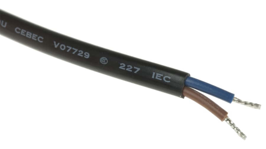 Fan Lead Power, 610mm, for use with AC Compacts with pin 2.8 / 3.0 x 0.5 mm – Model: LZ120