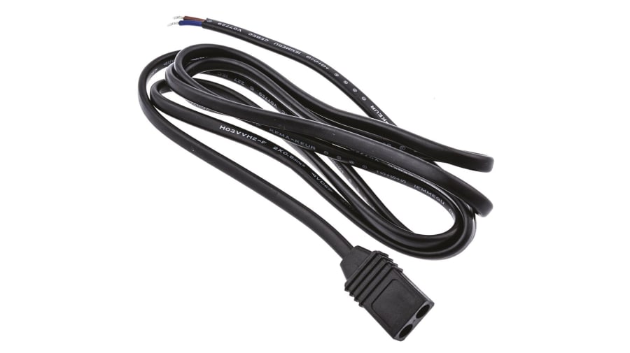 Fan Lead Power, 1500mm, for use with AC Compacts with pin 2.8 / 3.0 x 0.5 mm – Model: LZ120/1.5