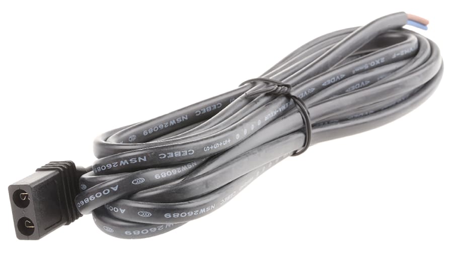 Power Cable Assembly Power, 3000mm, for use with AC Compacts with pin 2.8 / 3.0 x 0.5 mm – Model: LZ120/3.0