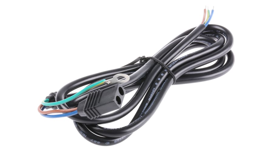 Power Cable Assembly Power, 1500mm, for use with AC Compacts with pin 2.8 / 3.0 x 0.5 mm – Model: LZ120E/1.5