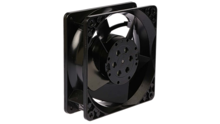 ebm-papst 4000 N Series Axial Fan, 115 V ac, AC Operation, 180m³/h, 18W, 157mA Max, 119 x 119 x 38mm – Model: 4600N