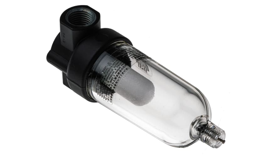 Norgren F07 series 40μm G 1/4 10 bar Pneumatic Filter with Manual drain – Model: F07-200-M3TG