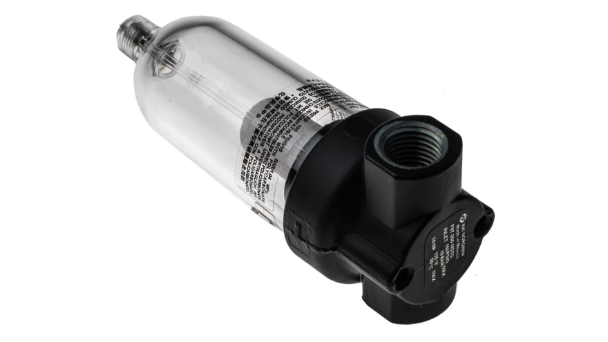 Norgren F07 series 40μm G 1/4 10 bar Pneumatic Filter with Manual drain – Model: F07-200-M3TG
