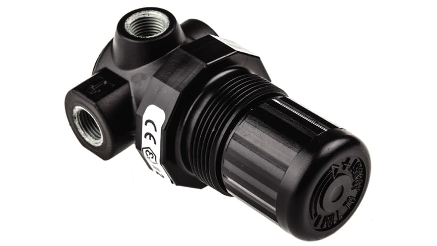 Norgren G 1/8 Pneumatic Regulator - 0.3bar to 7bar, 1/8in, 20bar max. input – Model: R07-100-RNKG