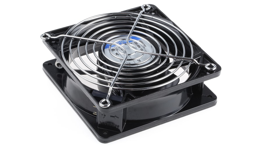 ebm-papst 4000 N Series Axial Fan Kit, 24 V ac, AC Operation, 93cfm, 18W, 119 x 119 x 38mm – Model: 4624N-KR0