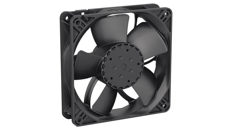 ebm-papst 4300 N - S-Panther Series Axial Fan, 24 V dc, DC Operation, 285m³/h, IP68, 119 x 119 x 32mm – Model: 4314N/2H3PU