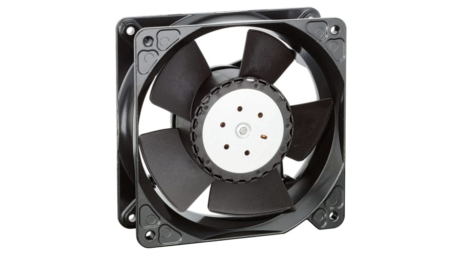ebm-papst 4100 NH8 - S-Force Series Axial Fan, 24 V dc, DC Operation, 570m³/h, 120W, IP54, 119 x 119 x 38mm – Model: 4114N/2H8PU