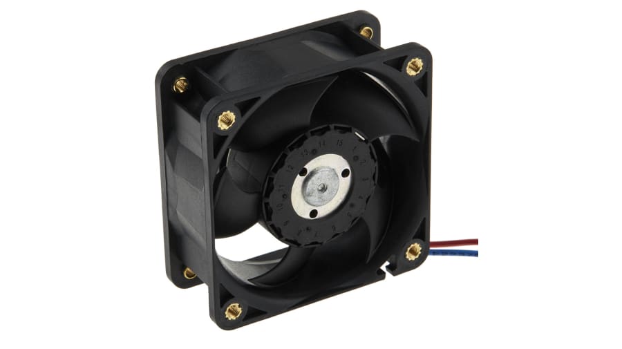 ebm-papst 620 Series Axial Fan, 24 V dc, DC Operation, 30m³/h, 1.5W, 60 x 60 x 25mm – Model: 624M-RS0