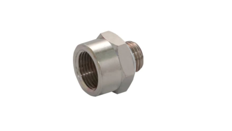 IMI Norgren 16 Series Straight Fitting, G 1/8 Male to G 1/4 Female, Threaded Connection Style, 16023
