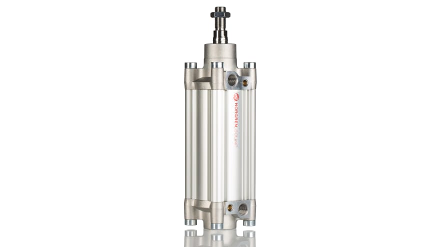 IMI Norgren Pneumatic Piston Rod Cylinder - 63mm Bore, 100mm Stroke, PRA/802000/M Series, Double Acting – Model: PRA/802063/M/100