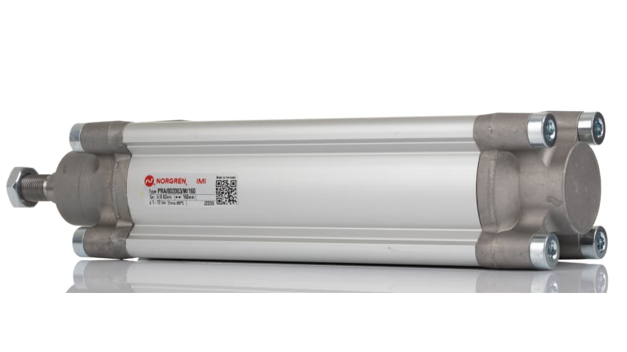 IMI Norgren Pneumatic Piston Rod Cylinder - PRA/802063/M/160, 63mm Bore, 160mm Stroke, PRA/802000/M Series, Double – Model: PRA/802063/M/160