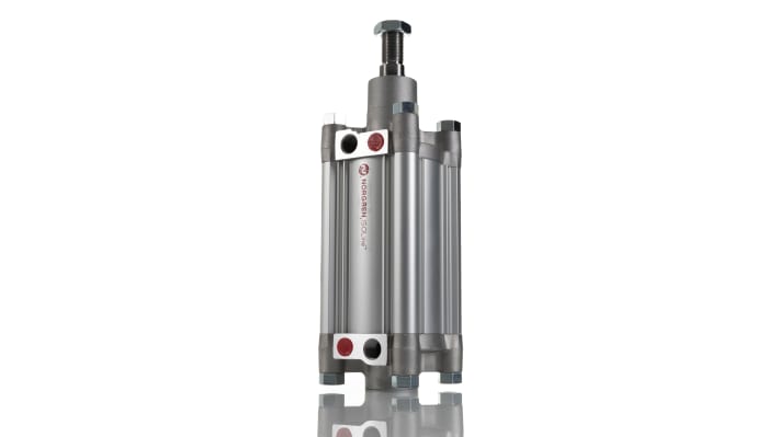 IMI Norgren Pneumatic Piston Rod Cylinder - 80mm Bore, 100mm Stroke, PRA/802000/M Series, Double Acting – Model: PRA/802080/M/100