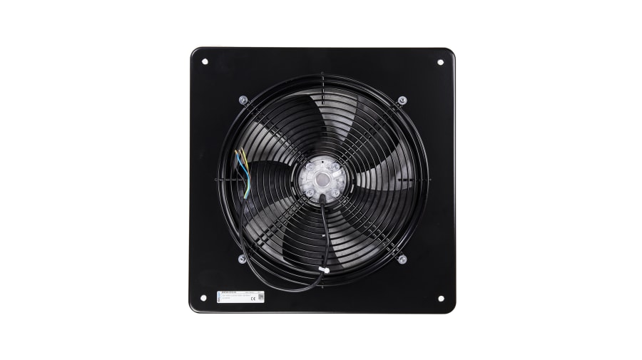 ebm-papst S Series Axial Fan, 230 V ac, AC Operation, 2072.8m³/h, 90W, 600mA Max, IP44, 430 x 430 x 113mm – Model: W4E300-DS72-02