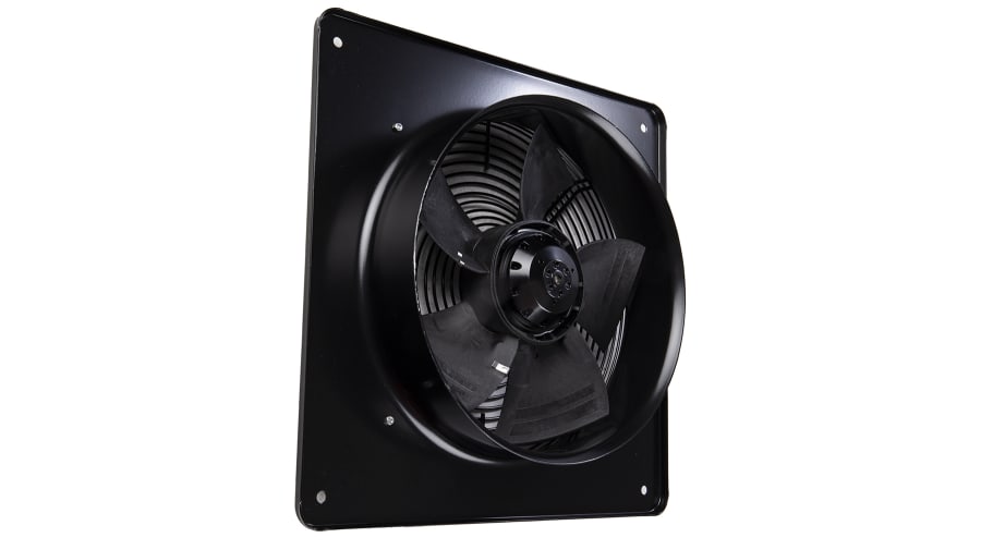 ebm-papst S Series Axial Fan, 230 V ac, AC Operation, 2072.8m³/h, 90W, 600mA Max, IP44, 430 x 430 x 113mm – Model: W4E300-DS72-02