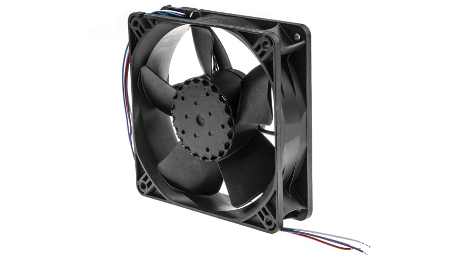 ebm-papst 4300 N - S-Panther Series Axial Fan, 24 V dc, DC Operation, 187m³/h, 4W, 119 x 119 x 32mm – Model: 4314N/17NT