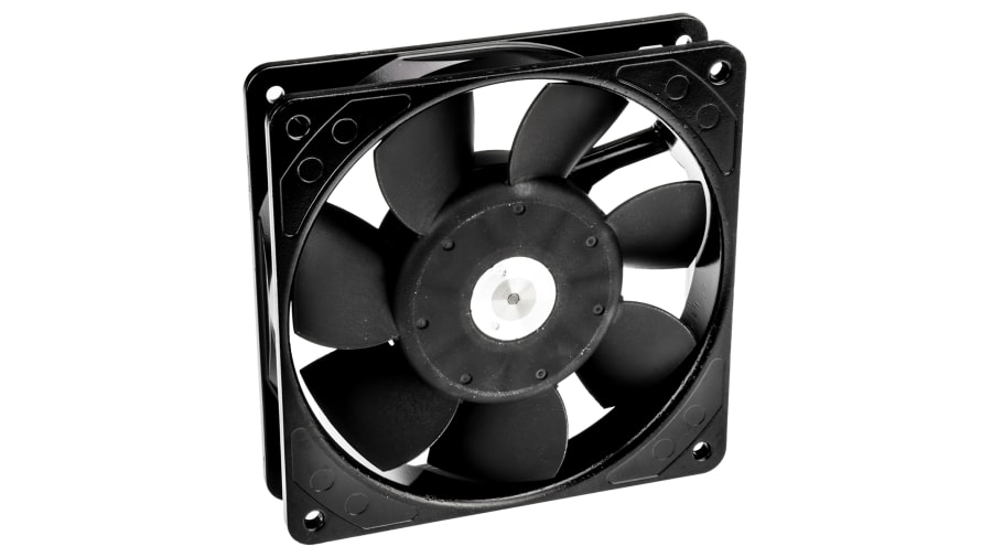 ebm-papst 9900 Series Axial Fan, 230 V ac, AC Operation, 117m³/h, 14W, 61mA Max, IP20, 119 x 119 x 25mm – Model: 9956