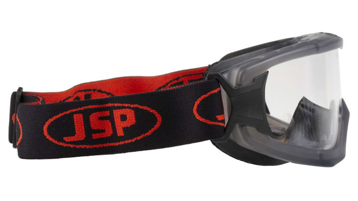 JSP EVO, Scratch Resistant Anti-Mist Safety Goggles with Clear Lenses – Model: AGM020-623-051