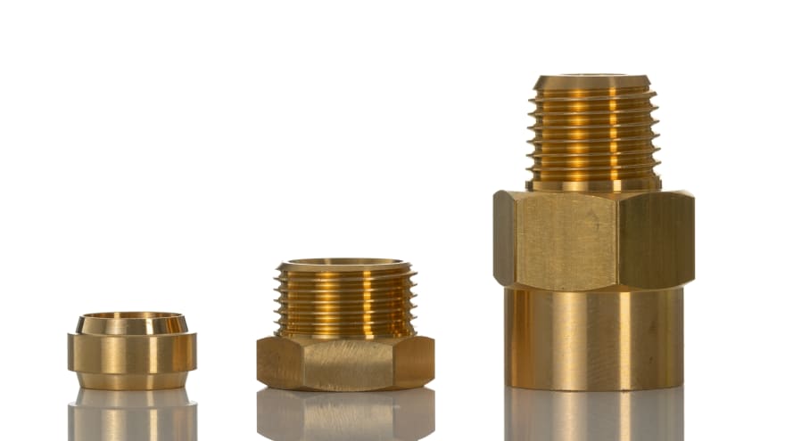 Norgren ENOTS Series Straight Threaded Adaptor, R 1/4 Male to Push In 6 mm, Threaded-to-Tube Connection Style
