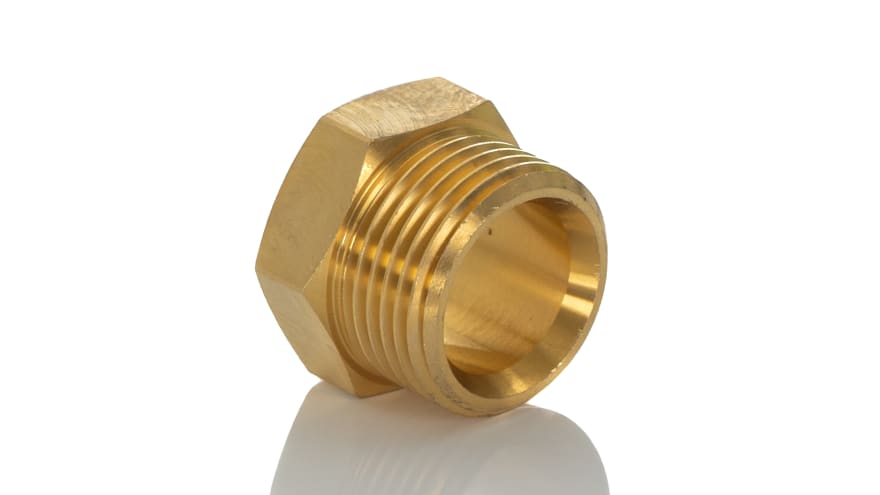Norgren ENOTS Series Straight Threaded Adaptor, R 1/4 Male to Push In 6 mm, Threaded-to-Tube Connection Style