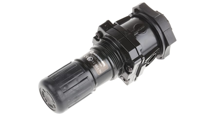 Norgren Without Yoke Pneumatic Regulator - 0.3bar to 10bar, 17bar max. input – Model: R64G-NNK-RMN