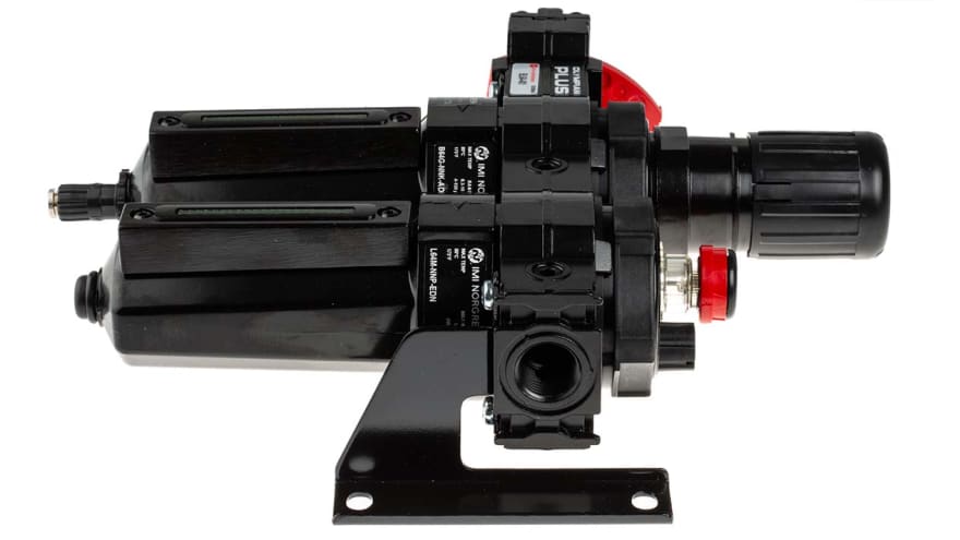 Norgren G 1/2 FRL, Automatic Drain, 40μm Filtration Size - With Pressure Gauge – Model: BL64-401
