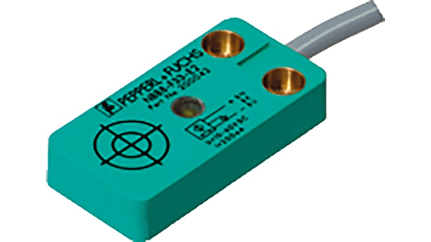 NBB8-F33-E2, Pepperl + Fuchs Inductive Block-Style Proximity Sensor, 8 mm Detection, PNP Output, 10 → 60 V dc, IP67 – Model: NBB8-F33-E2