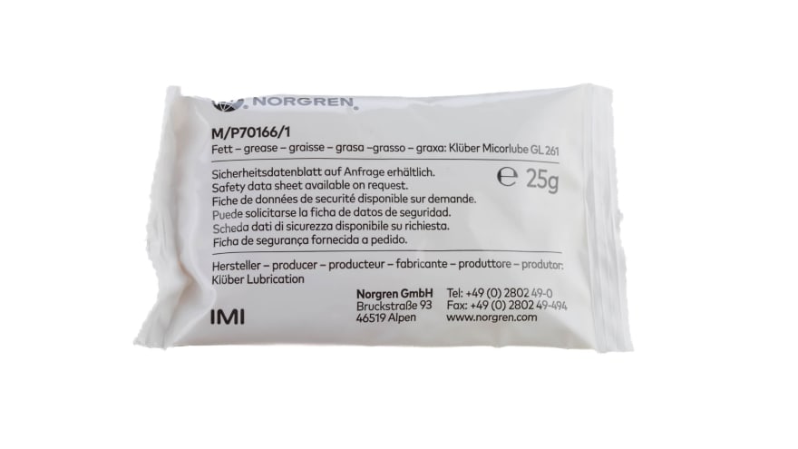 IMI Norgren Service Kit, Kit Contents Grease and Polyurethane Piston Seals, O-Rings – Model: QA/8050/00