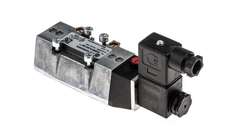 Norgren 5/2 Pneumatic Solenoid Valve - Solenoid/Spring SXE Series 110V ac – Model: SXE9573-A81-00/110VAC