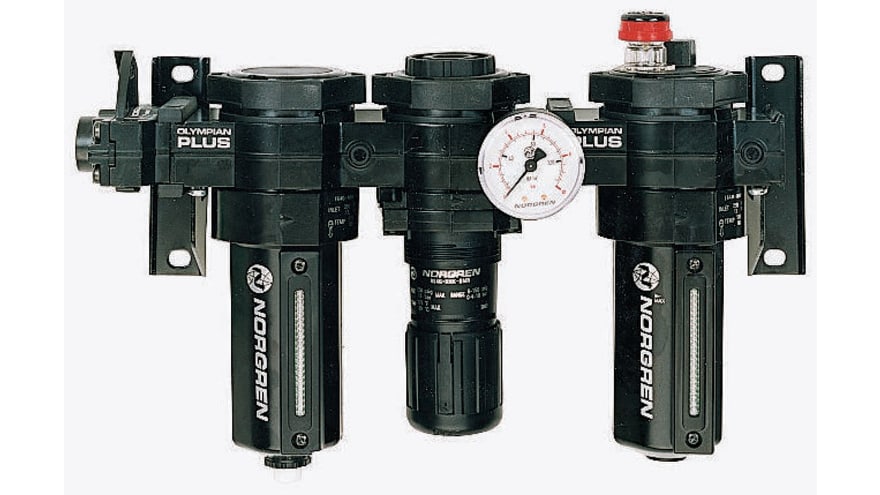 Norgren G 3/4 FRL, Automatic Drain, 40μm Filtration Size - Without Pressure Gauge – Model: FRL64-601